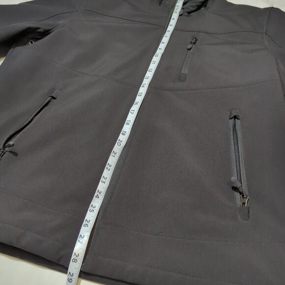 Guess Men's Black Winter Jacket Coat Hooded Excellent Condition XL - Picture 8 of 9